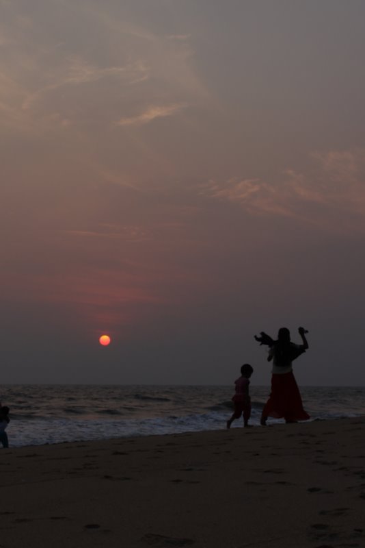 India 2010 - Kerala - Kannur - Costa Malabari - Sunset